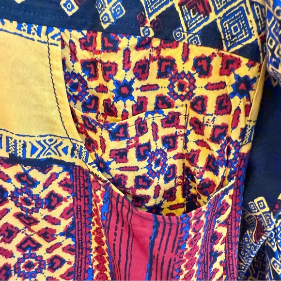 Plenty By Tracey Reese Women’s Vibrant Tribal Printed Button Down Blouse Size XS - Picture 5 of 15